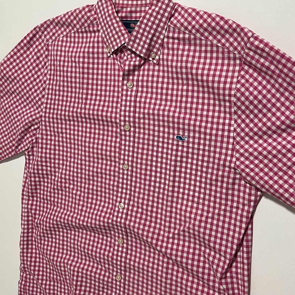 Vineyard Vines Shirt Slim Fit Tucker Long Sleeve Button Preppy Men's size Medium